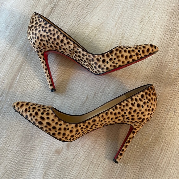 Louboutin Pigalle 100MM Jungle Cheetah - 37.5 - Picture 6 of 8